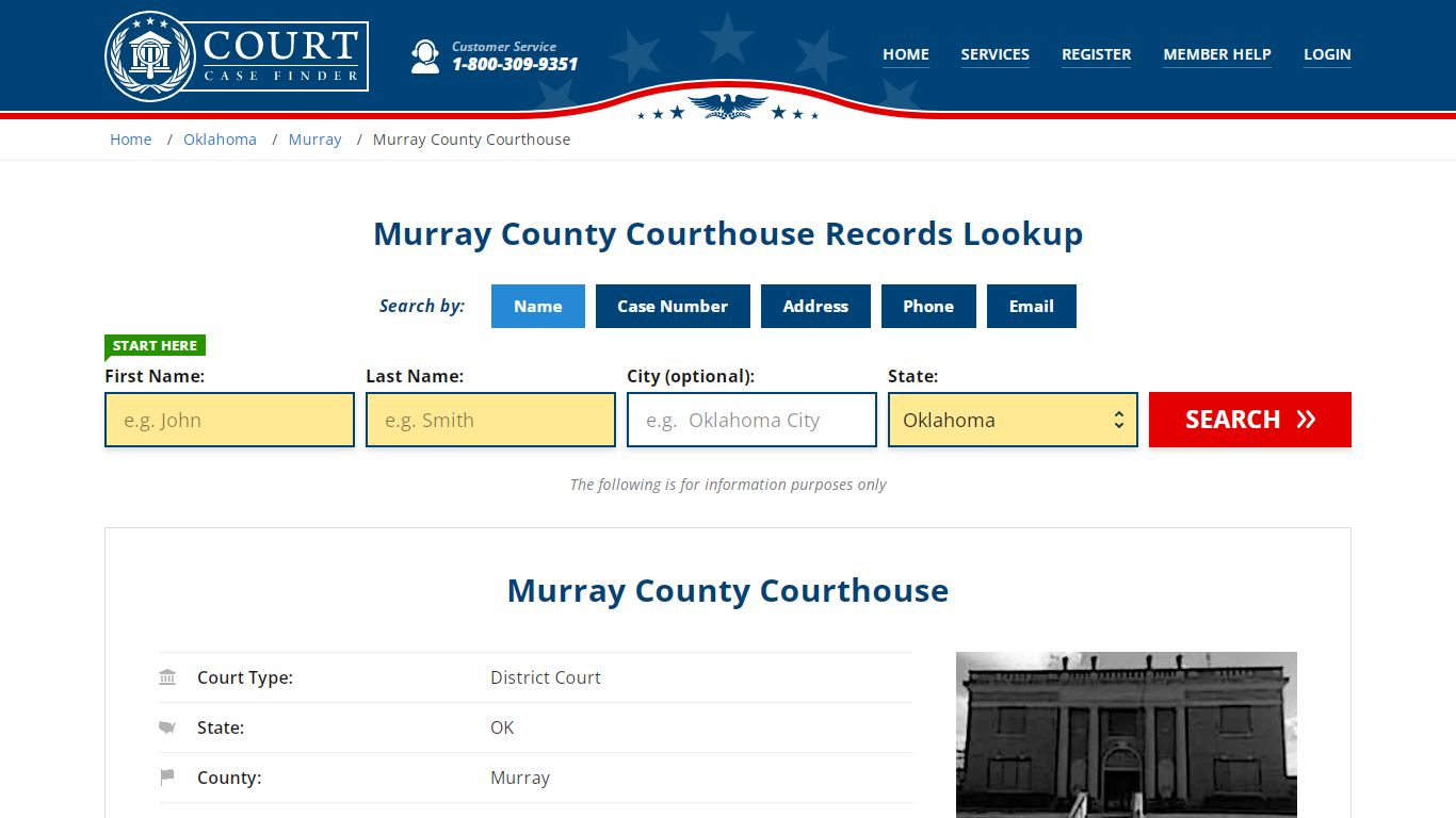 Murray County Courthouse Records | Sulphur, Murray County, OK Court ...